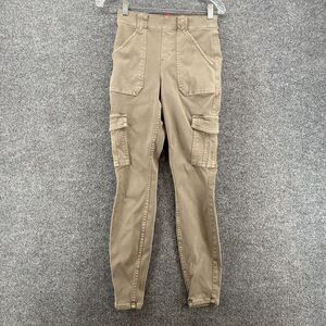 Spanx Pants Womens S Brown Cargo High Rise Skinny Casual Ladies Grunge Outdoor